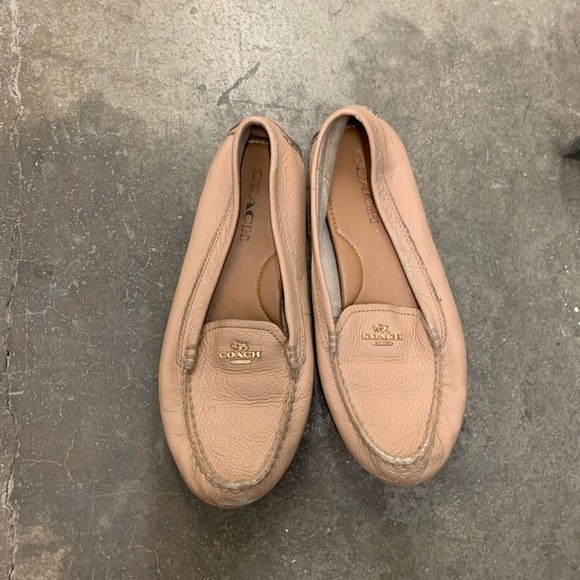Coach Women's Beige Moccasins - Picture 1 of 5